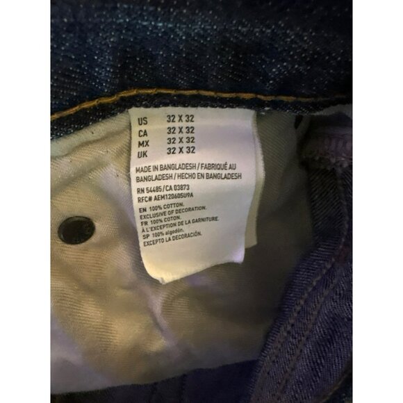 American Eagle Men's Dark Wash Loose Jeans Size 32/32 - Picture 5 of 10